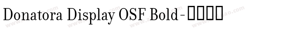 Donatora Display OSF Bold字体转换